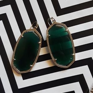 Kendra Scott Green Danielle Earrings